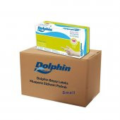Dolphin Tek Kullanımlık Lateks Beyaz Pudralı Small Muayne Eldiveni - 20 Adet 100'lü Paket/Koli - 1