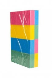 Temizlik Araba Yıkama Sıva Sıvacı Süngeri - Karışık Renkli - 24'lü Paket - 13x16 Cm. - 1