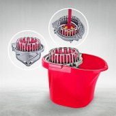 Titiz Cameon Sıkma Aparatlı Temizlik Seti Kovası / Kırmızı / 17 Litre - 5