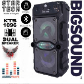 KTS-1096 Büyük Boy Çift Çıkışlı Ses Bombası Bluetooth Hoparlör - 1