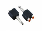 6.3 mm Mono Erkek - 2 RCA Dişi Çevirici Aparat - 1