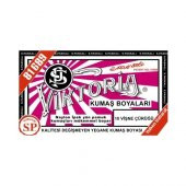 Viktoria Kumaş Boyası Vişne Çürüğü 2Pk+Fiske Sabitleme 1Pk - 2