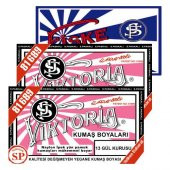 Viktoria Kumaş Boyası Gül Kurusu 2Pk+Fiske Sabitleme 1Pk - 1