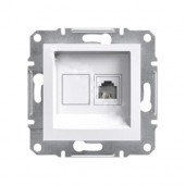 Schneider Asfora 1*RJ11 - 4 kontaklı çerçevesiz EPH4170121 - 1