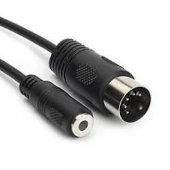 5 Pin Din Erkek to 3.5 mm Stereo Dişi Çevirici Kablo 50 cm - 1