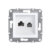 Schneider Asfora RJ11 + RJ45 Cat6 UTP çerçevesiz EPH5270121 - 1