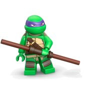 Donatello Ninja Kaplumbağalar Yapı Oyuncağı Figür 8 cm - 1