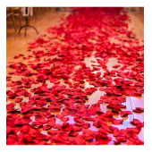 YAPAY KIRMIZI GÜL YAPRAĞI - 1