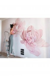 Canvas Arnavut Kaldırımlı Taş Sokaklar Sayılarla Boyama Seti  Duvar Sticker Rulo 50 x 65 cm - 2