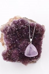 Ametist Doğal Taş Kolye thumbnail 3