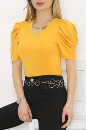 Prenses Kol Bluz Hardal - 8874.107. - 3