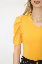 Prenses Kol Bluz Hardal - 8874.107. - 4