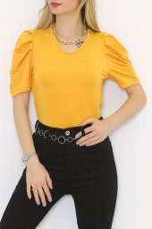 Prenses Kol Bluz Hardal - 8874.107. - 5