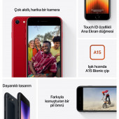 iPhone SE 64 GB Siyah (3.Nesil) thumbnail 3