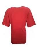 Kuzey Kadın Baskılı Yırtmaçlı Oversize Kadın T-Shirt 301 thumbnail 9