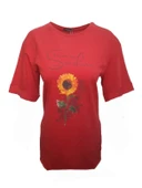 Kuzey Kadın Baskılı Yırtmaçlı Oversize Kadın T-Shirt 301 thumbnail 7