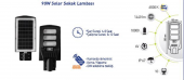 90W SOLAR SOKAK LAMBASI GÜNEŞ ENERJİLİ-3351 - 2