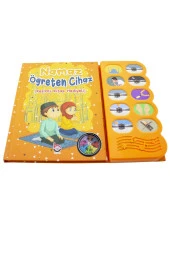 Pusulalı Kıbleyi Gösteren Sesli Namaz Öğreten Cihaz Resimli Kitap Seti Turuncu - 1