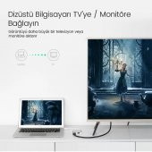 Ugreen Mini DisplayPort to VGA 4K HDMI Dönüştürücü Adaptör Gümüş - 4