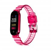 Xiaomi Mi Band 5 KRD-27 Şeffaf Renkli Transparan Silikon Kordon - 6