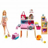Barbie ve Evcil Hayvan Dükkanı Oyun Seti GRG90 - 1