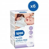 Wee Baby 132 Klasik Göğüs Pedi 40lı- 6 Adet - 1