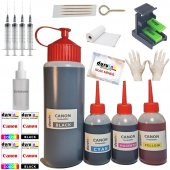 CANON MG2550S MG2555 MG2555S KARTUŞ DOLUM SETİ 500ml SİYAH+3X100ml RENKLİ (PG 545 CL 546) - 1