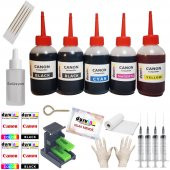CANON MG3053 MX495 TR4550 KARTUŞ DOLUM SETİ 5 li SET 5X100ML  (PG 545 CL 546) - 1