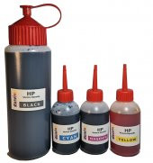HP 305 İÇİN UYUMLU KARTUŞ DOLUM SETİ 500ML SİYAH+3X100ML RENKLİ - 2