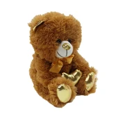 62500 Parlak Kalpli Peluş Ayı 30 cm - 3