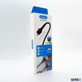 Winex GFZ115 İphone Lightning 3.0A Hızlı Şarj ve Data Kablosu 1M Beyaz - 4