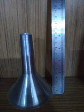 Endüstriyel Kıyma Makinesi Sucuk Aparatı Paslanmaz Alüminyum Sucuk Hunisi No: 32 thumbnail 4