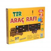 ToruToys  84 Parça Ahşap Oyuncak Araba Rafı - 2