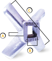 Doğan Çiftel Bıçak Kıyma Makinesi Bıçağı No:12 thumbnail 2