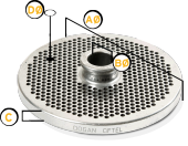 Doğan Çiftel No 22 Kıyma Makinesi Aynası Süzgeç 4,5mm thumbnail 3
