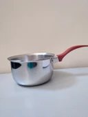 Russet 17 cm Koçarola Çelik Sütlük Süt Potu Yumurta Kaynatma Sebze Haşlama Cezvesi Tavası thumbnail 2