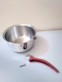 Russet 17 cm Koçarola Çelik Sütlük Süt Potu Yumurta Kaynatma Sebze Haşlama Cezvesi Tavası thumbnail 4