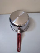 Russet 17 cm Koçarola Çelik Sütlük Süt Potu Yumurta Kaynatma Sebze Haşlama Cezvesi Tavası thumbnail 5