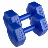 2x1kg Russet Plastik Kaplı İçi Kum Cosfer Dambıl Pembe Renk 2 adet 1 KG thumbnail 1