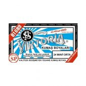 Viktoria Kumaş Boyası Orta Mavi 2Pk+Fiske Sabitleme 1Pk - 2