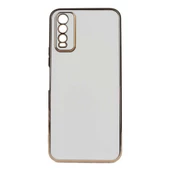 Vivo Y11S Kılıf Zore Bark Kenarları Altın Renk Kılıf thumbnail 4