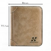 baellerry Hengsheng Erkek Kısa Nubuk Deri Kartlık Cüzdan - 5