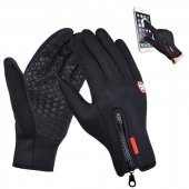 Schulzz Dokunmatik Rüzgar Geçirmez Kaymaz Unisex Eldiven - 2