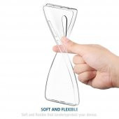 Huawei P20 Lite Kılıf Şeffaf Silikon Kılıf + Temperli Cam - 3