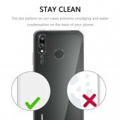 Huawei P20 Lite Kılıf Şeffaf Silikon Kılıf + Temperli Cam - 7