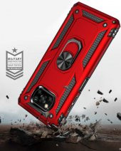 Xiaomi Poco X3 Kılıf Yüzüklü Magnetic Antişok Korumalı Silikon Kapak - 7