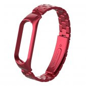 Xiaomi Mi Band 5 Stainless Steel 3 Bakla Çelik Kayış Kordon - 1