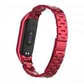 Xiaomi Mi Band 5 Stainless Steel 3 Bakla Çelik Kayış Kordon - 3