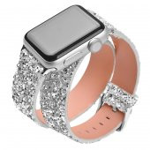 Ally İwatch İçin 1,2,3,Vers 42mm 4-44mm Çift Tur Deri Sim İşlemeli Kordon - 1