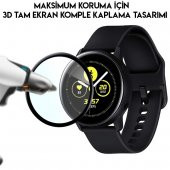 SM Galaxy Watch Active 2 40mm 3D kavisli PC+PMMA Ekran Koruyucu - 3